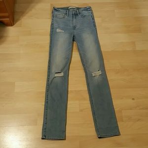 (NEW) Abercrombie Hi Rise Skinny Straight Jeans